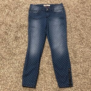 L.E.I. Ashley Lowrise Pattern Skinny Jeans